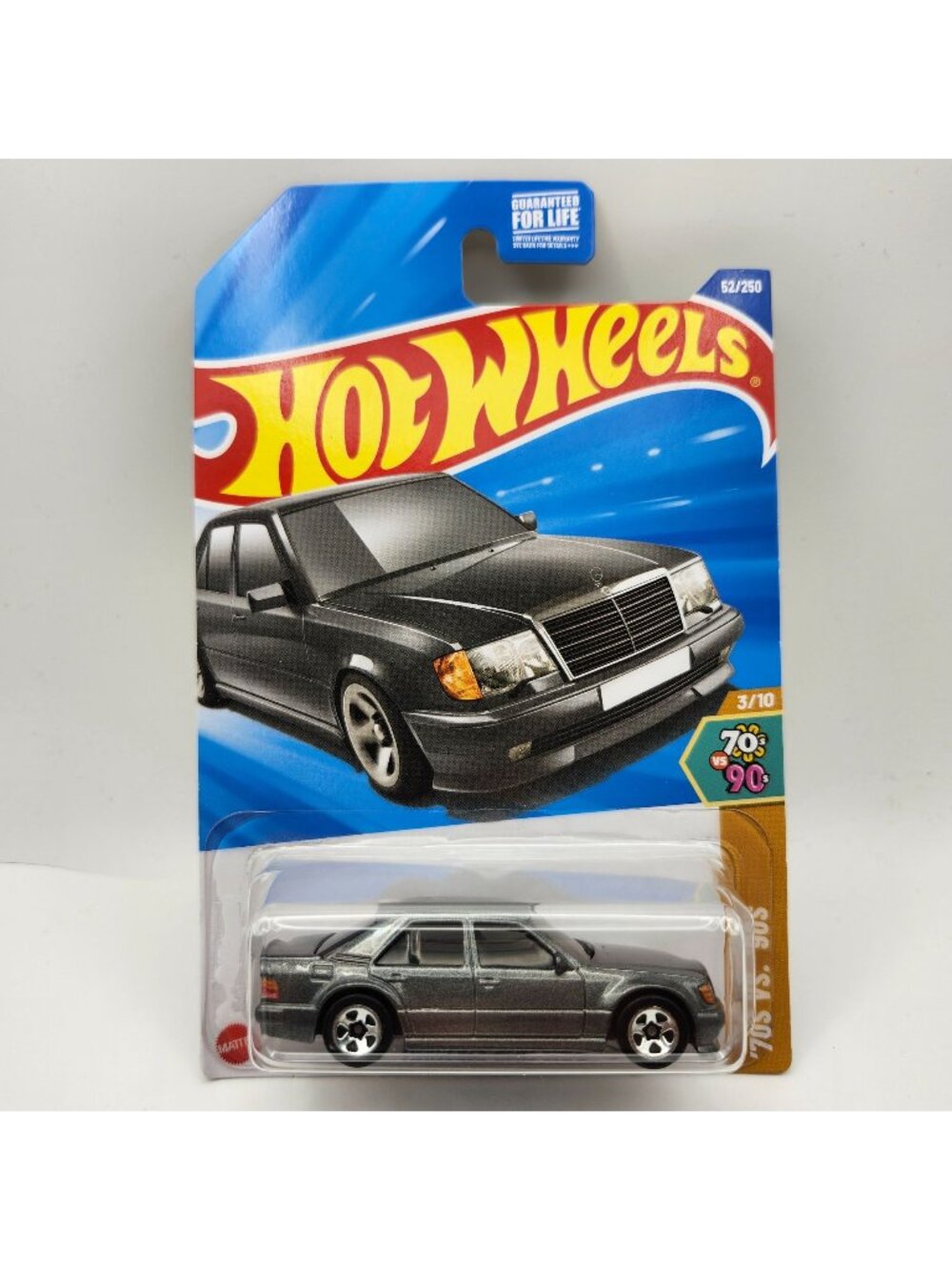 Hot Wheels Mercedes-Benz 500 E Dark Grey 2025 HW 70s Vs 90s 3/10 52/250